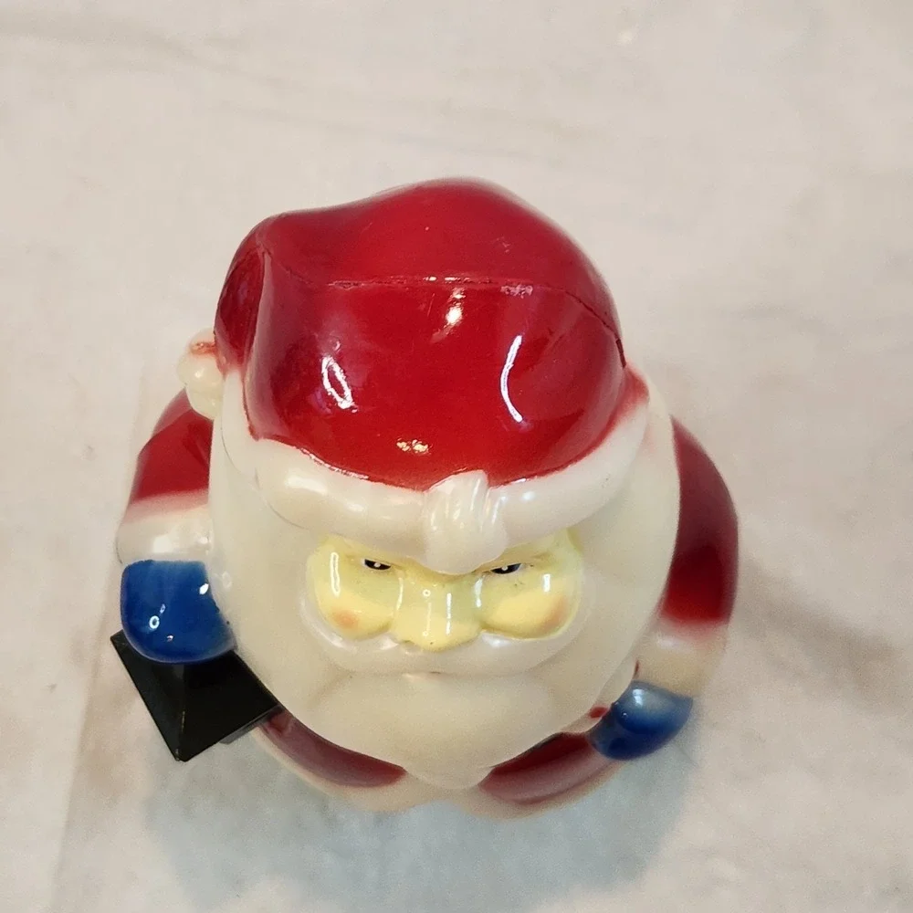 Vtg Replacement Blow Mold Santa Claus‎ Walkway Light Topper Christmas 7.5 Inches
